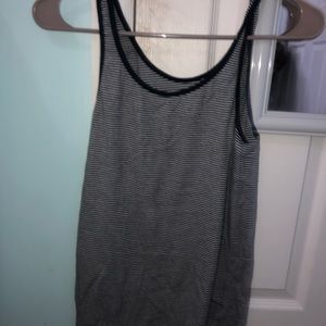Black and white striped tank top